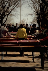 Close-up of participants enthusiastically engaging in a local competition organized by Karang Taruna Pregas.