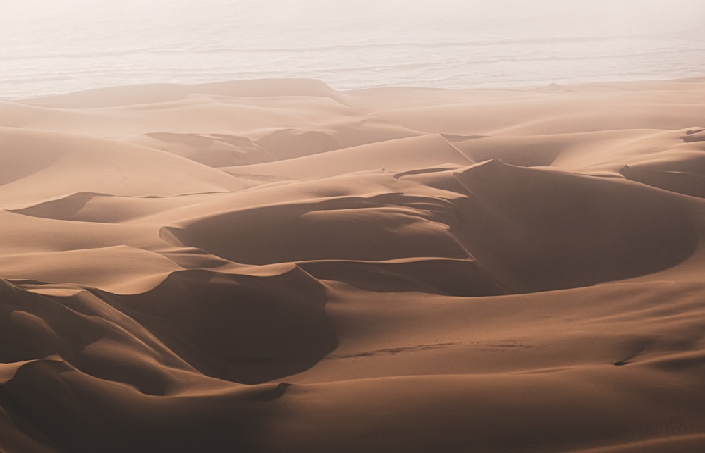 a desert landscape with sand