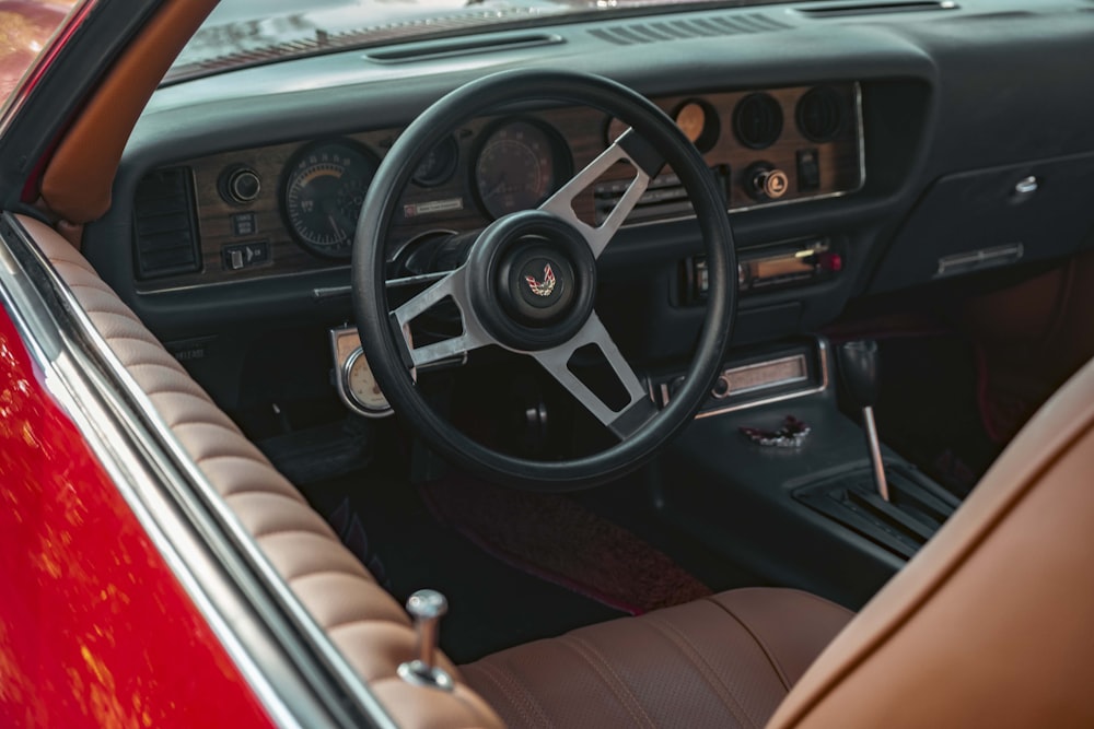 the interior of a car