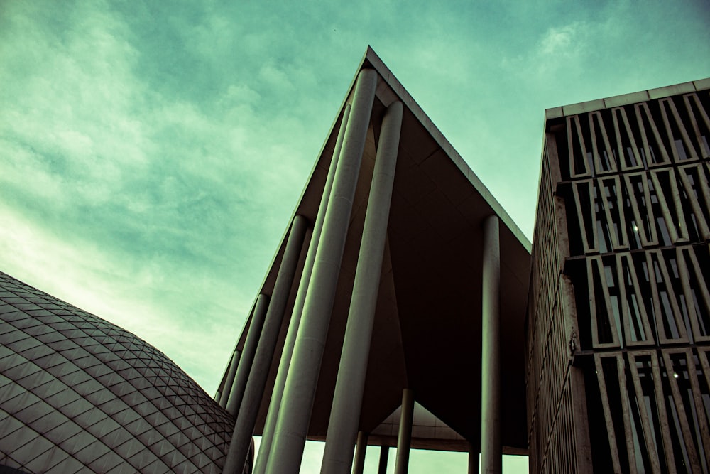 a low angle view of a building