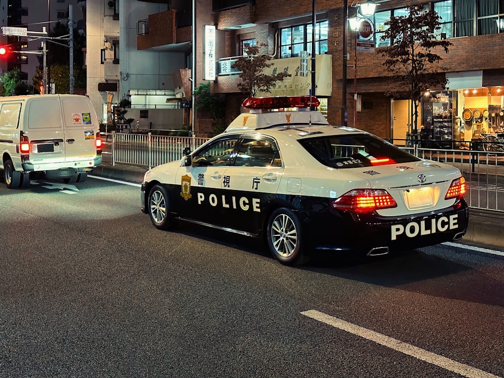 a police car on the street