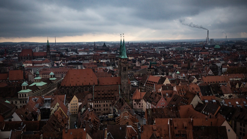 a city with many buildings