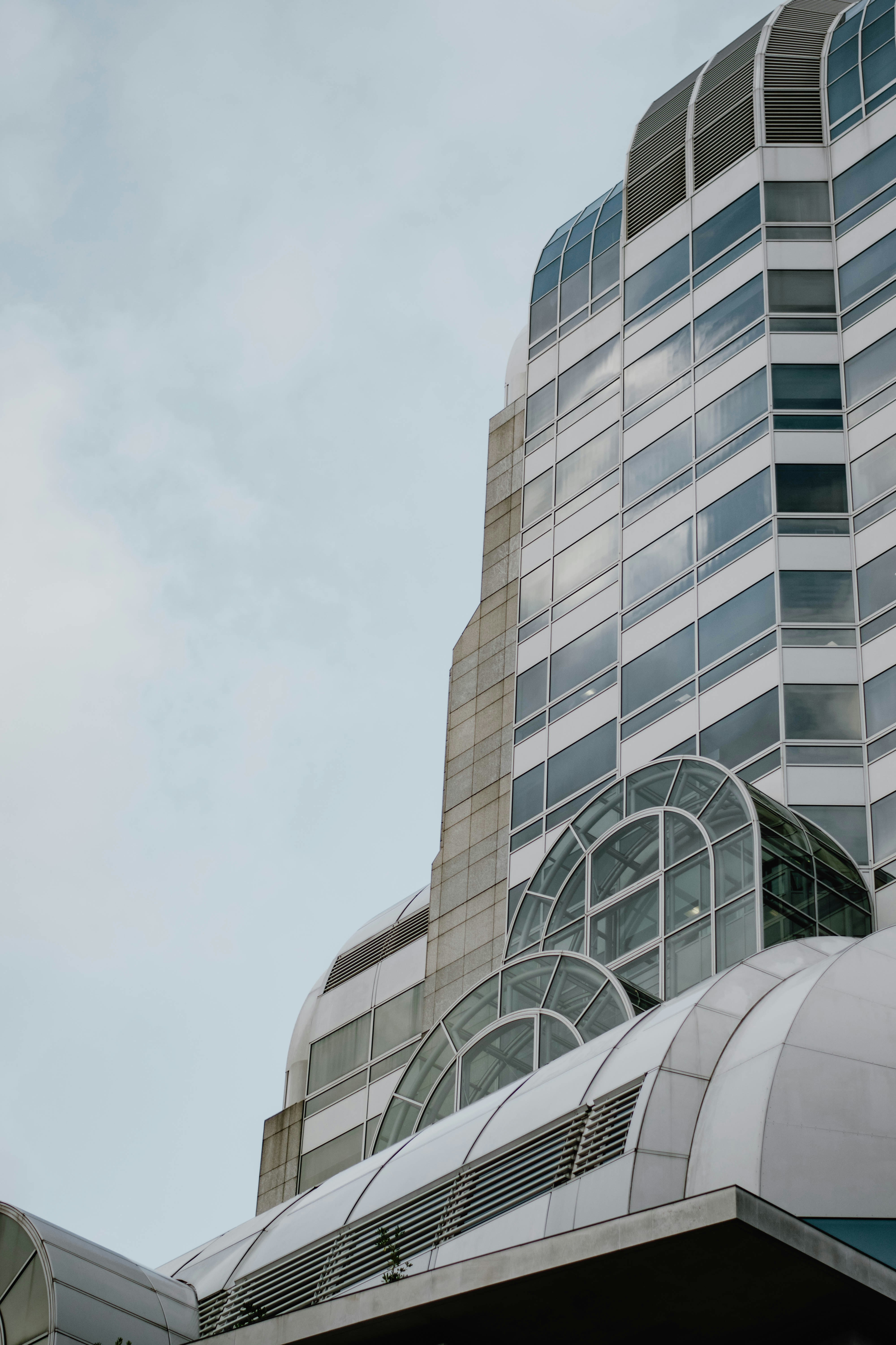 a building with glass windows