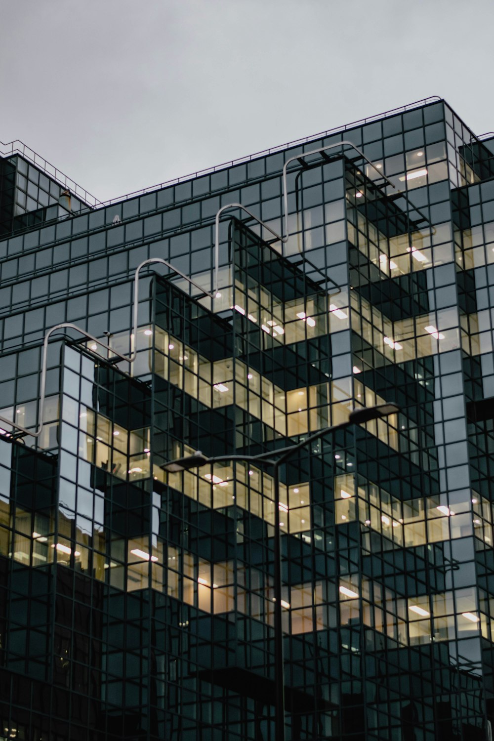 a building with many windows