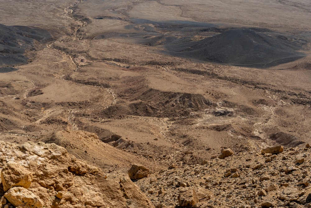 a rocky and barren landscape