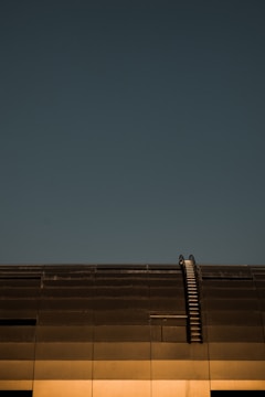 Finished metal platform gleaming under sunlight after repair