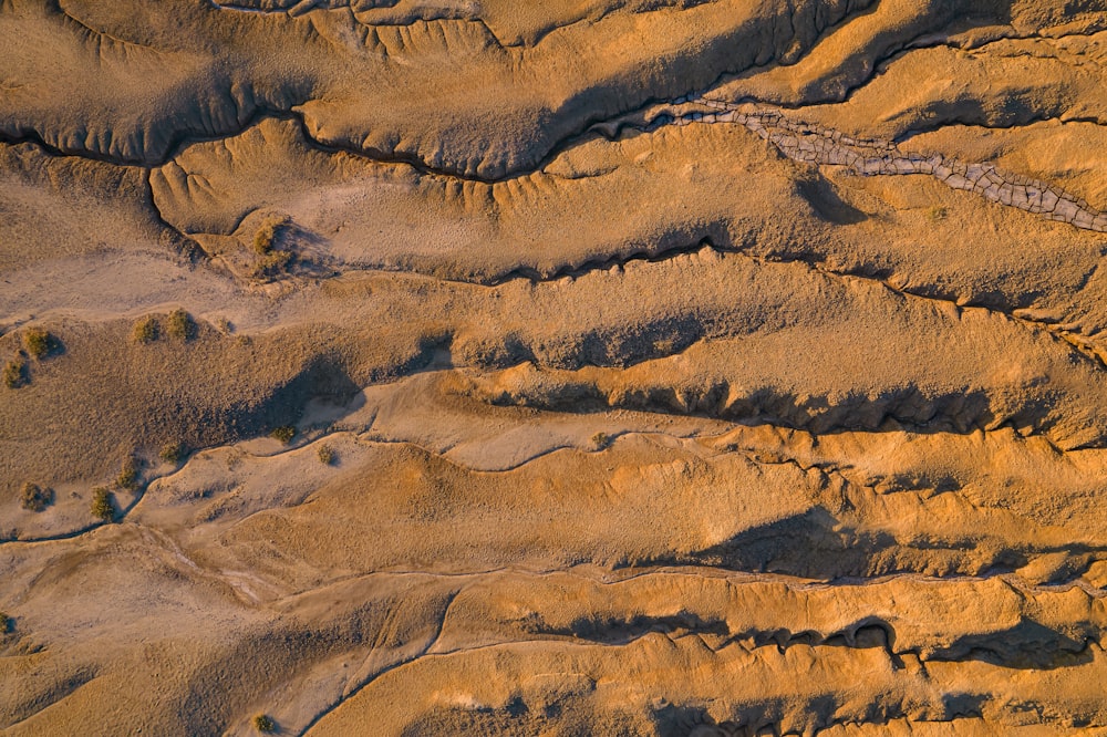 a desert landscape with hills