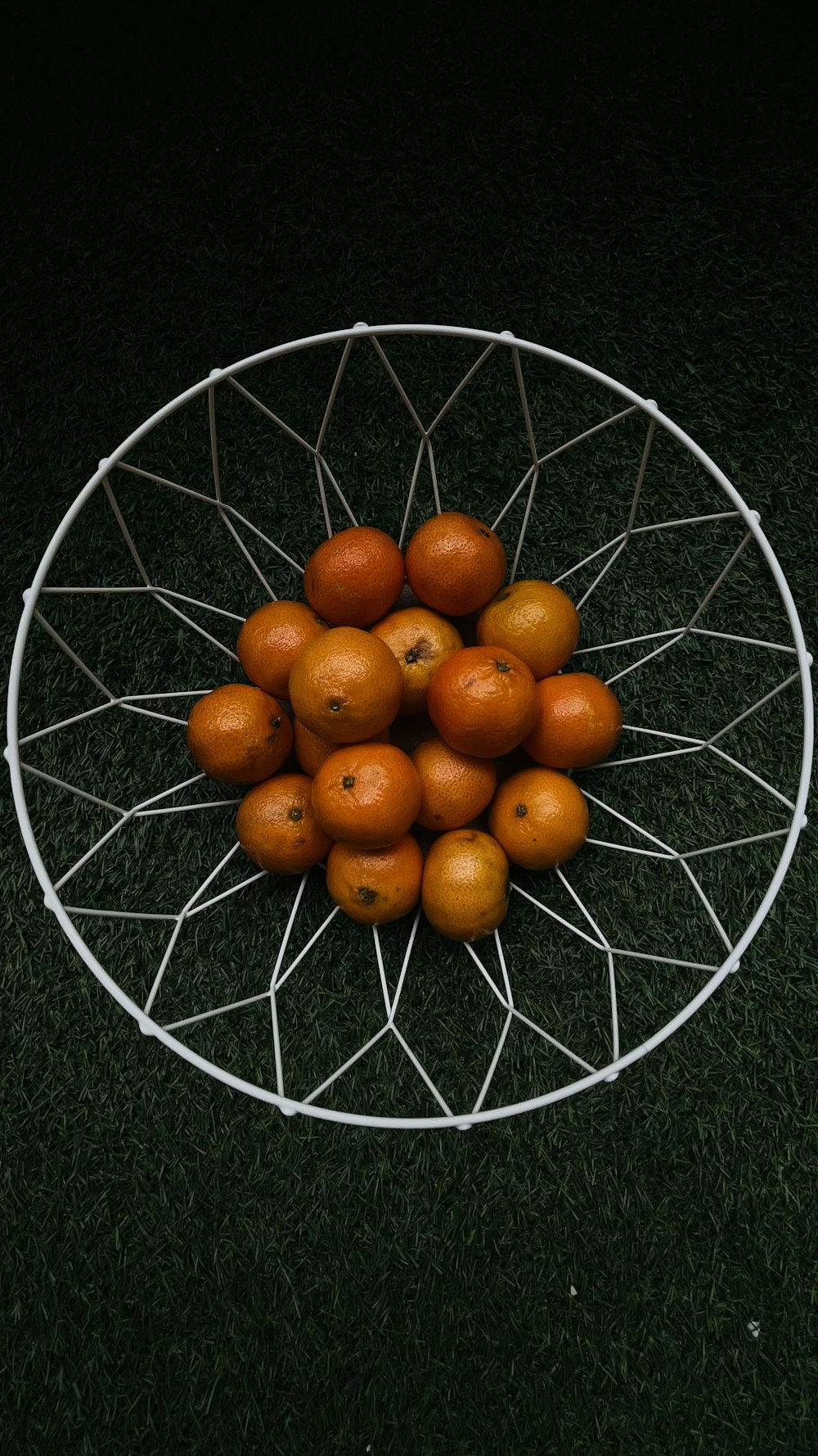 a bowl of oranges