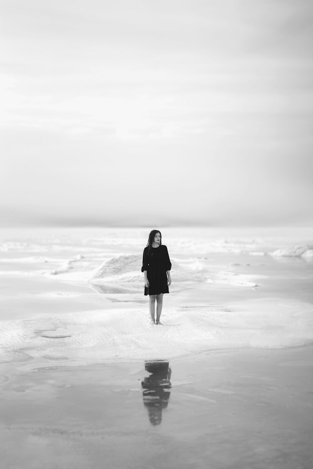 a man standing on a beach