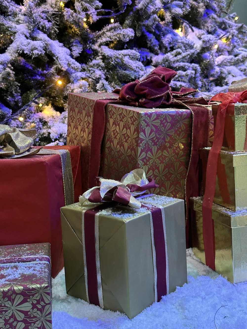 a group of wrapped presents