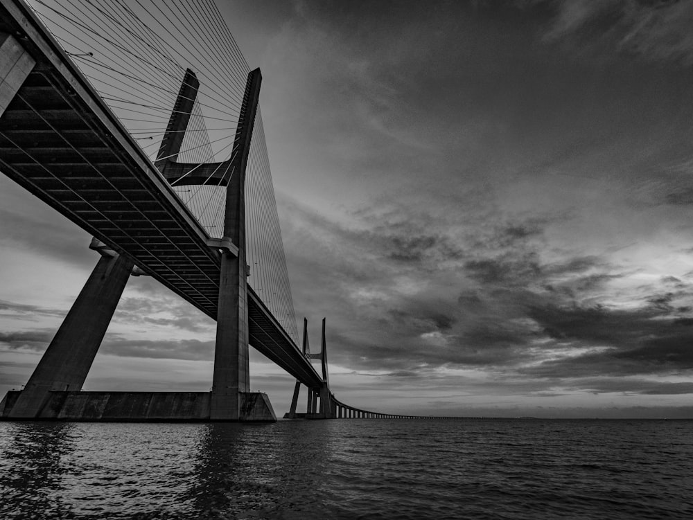 a bridge over water