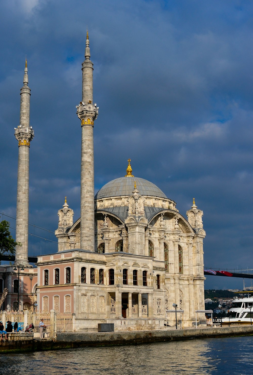 a building with towers