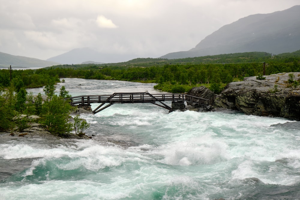 a bridge over a river