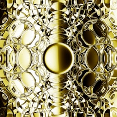 Abstract image of interconnected golden lines symbolizing harmony and connection.