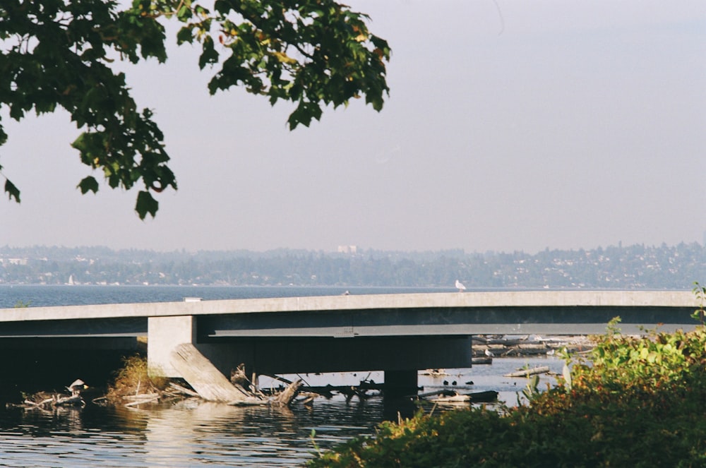 a bridge over a river