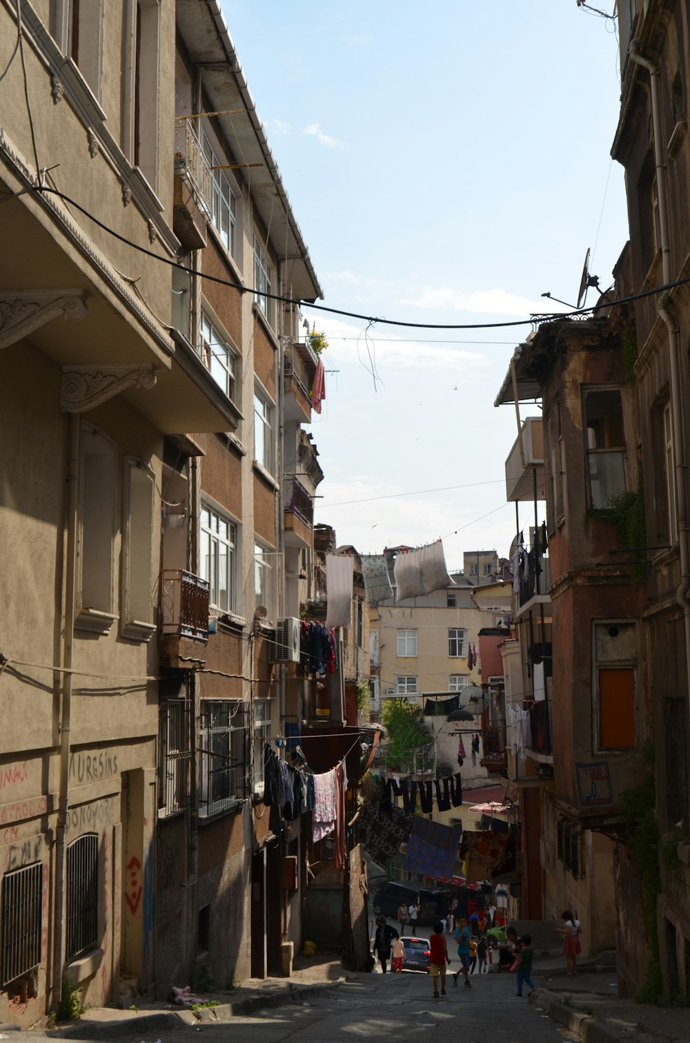 a street with buildings on both sides