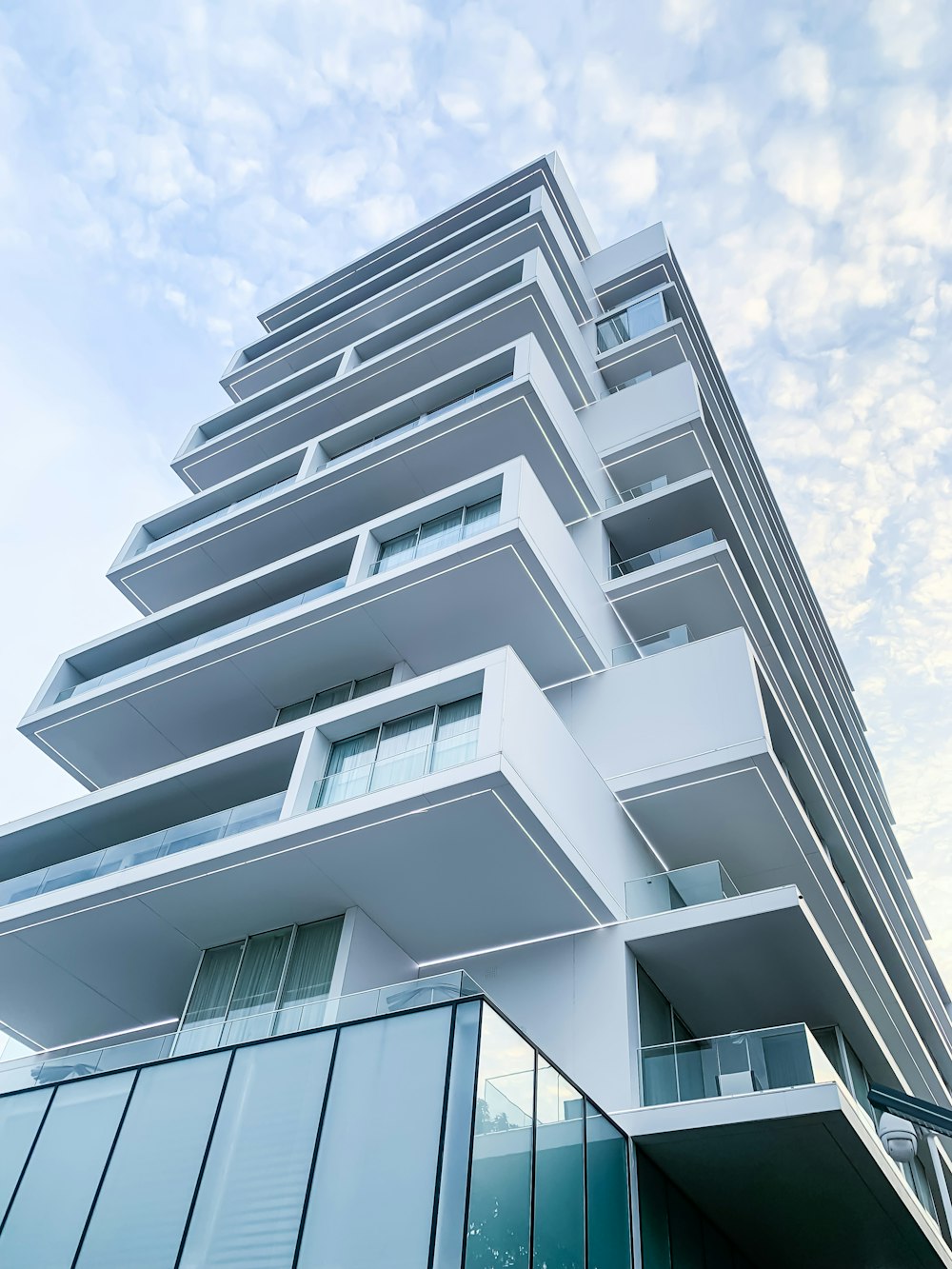 a tall building with windows