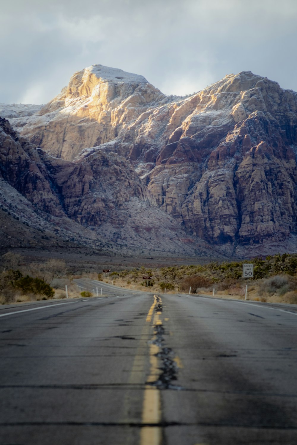 a road leading to a mountain