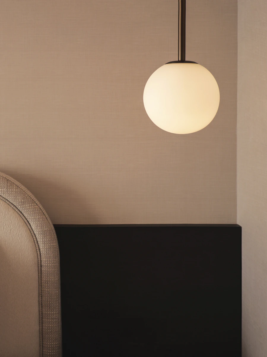 Suspension Globe Opaline