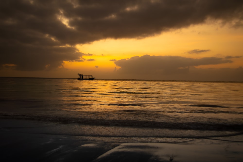 a boat in the water