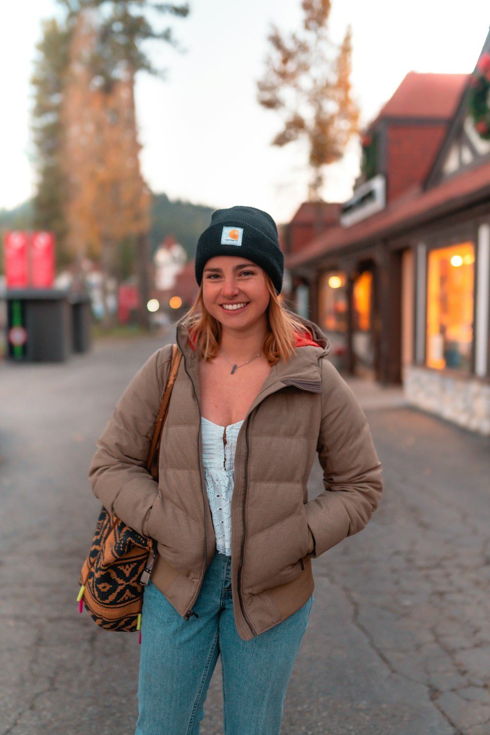 a woman smiling for the camera