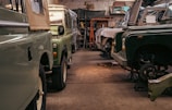 a group of old cars