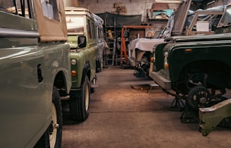 a group of old cars