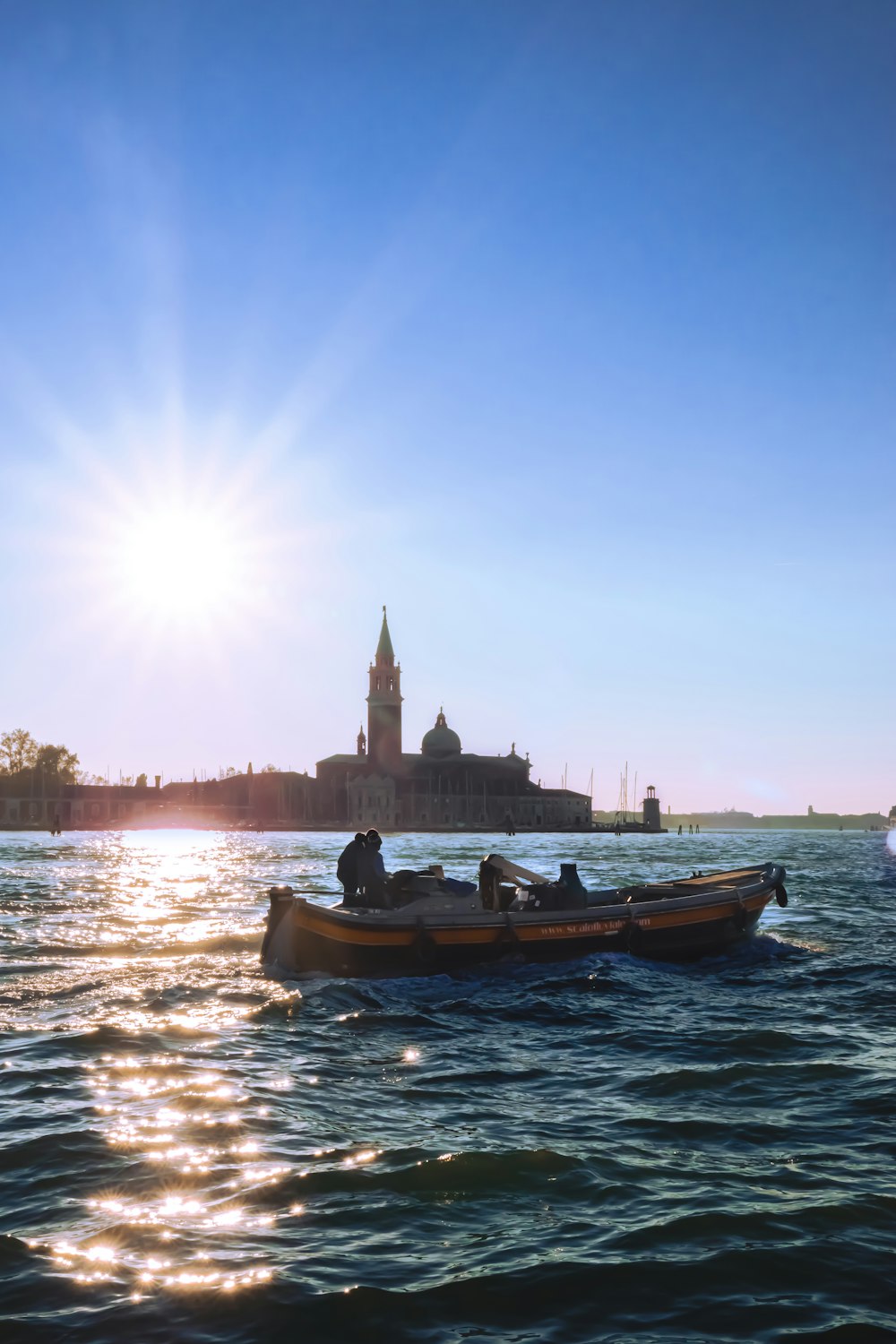 a boat on the water