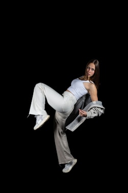 a person in a white shirt