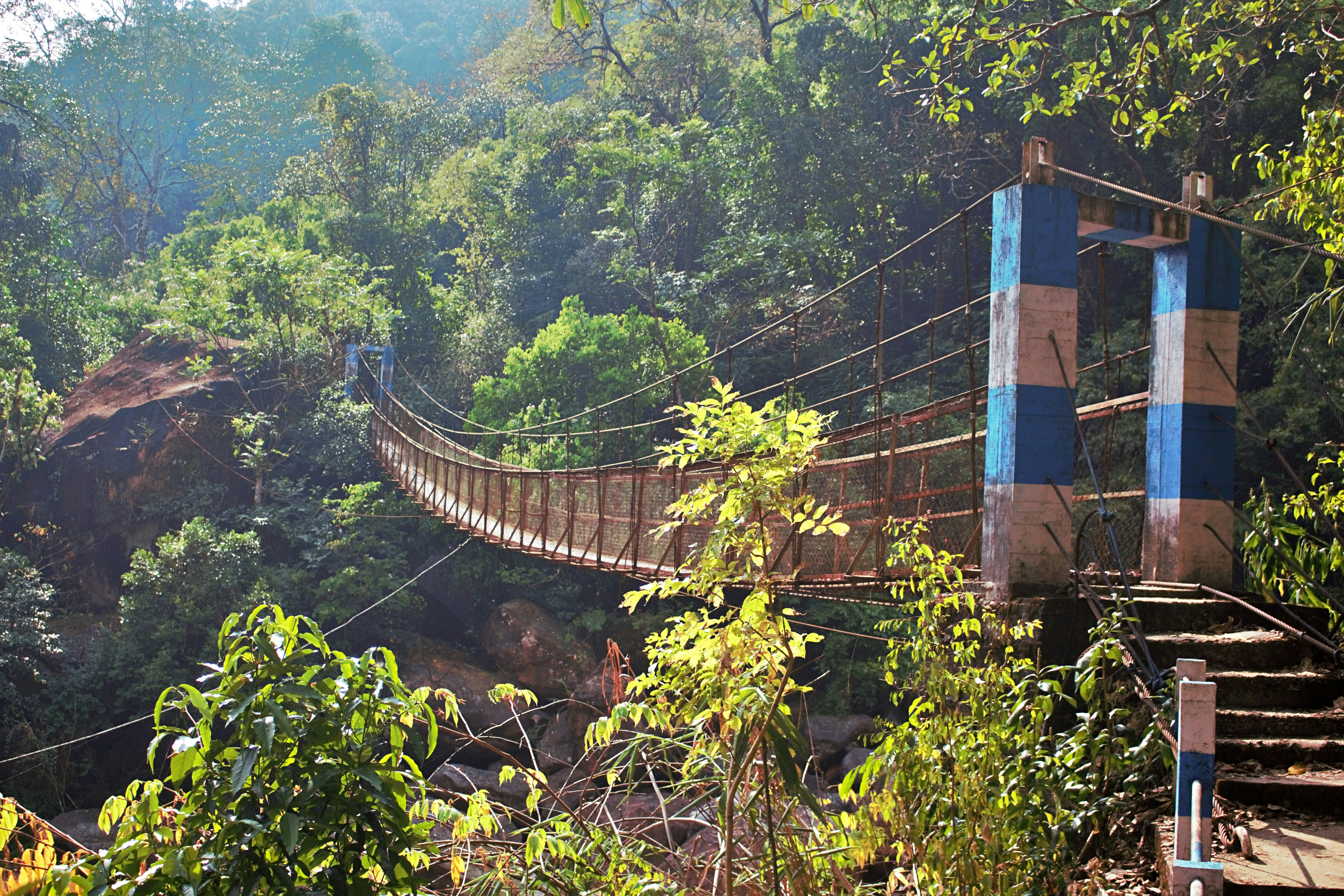 a bridge over a river