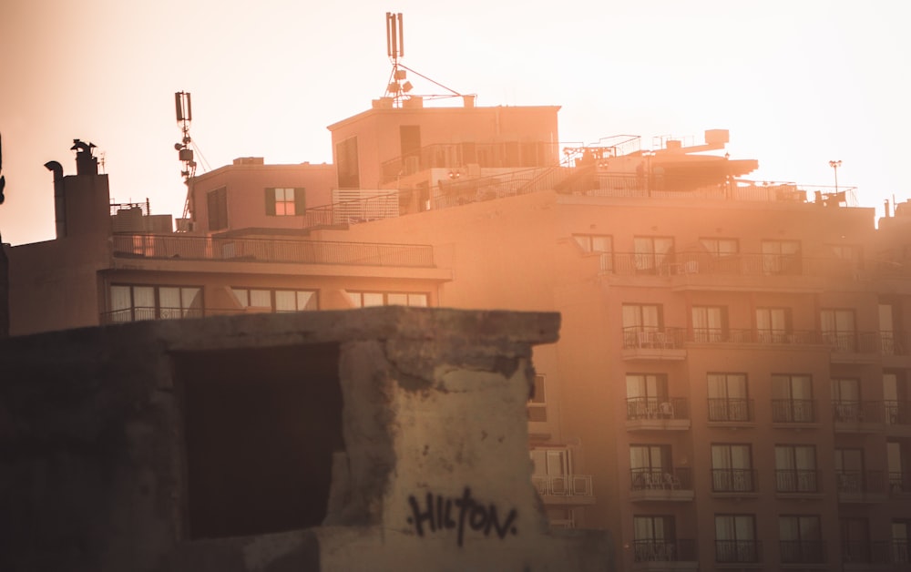 a building with graffiti on it