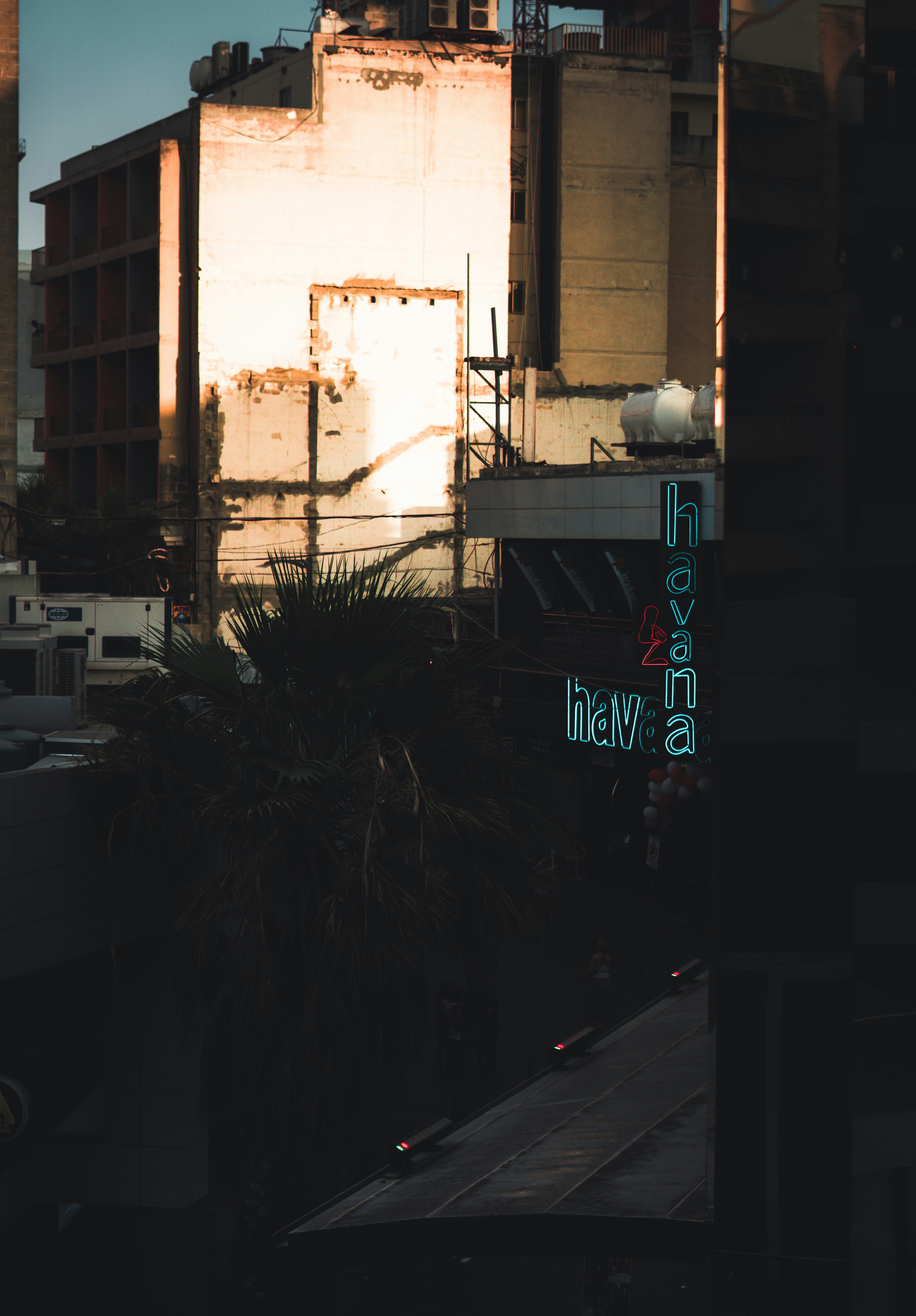 a building with a sign on it