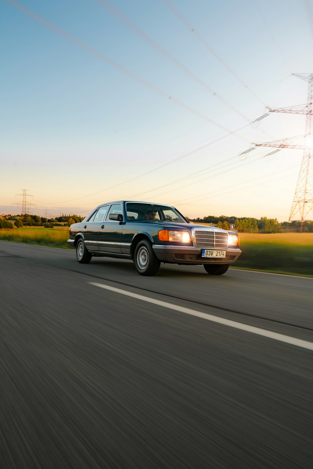 a car on the road