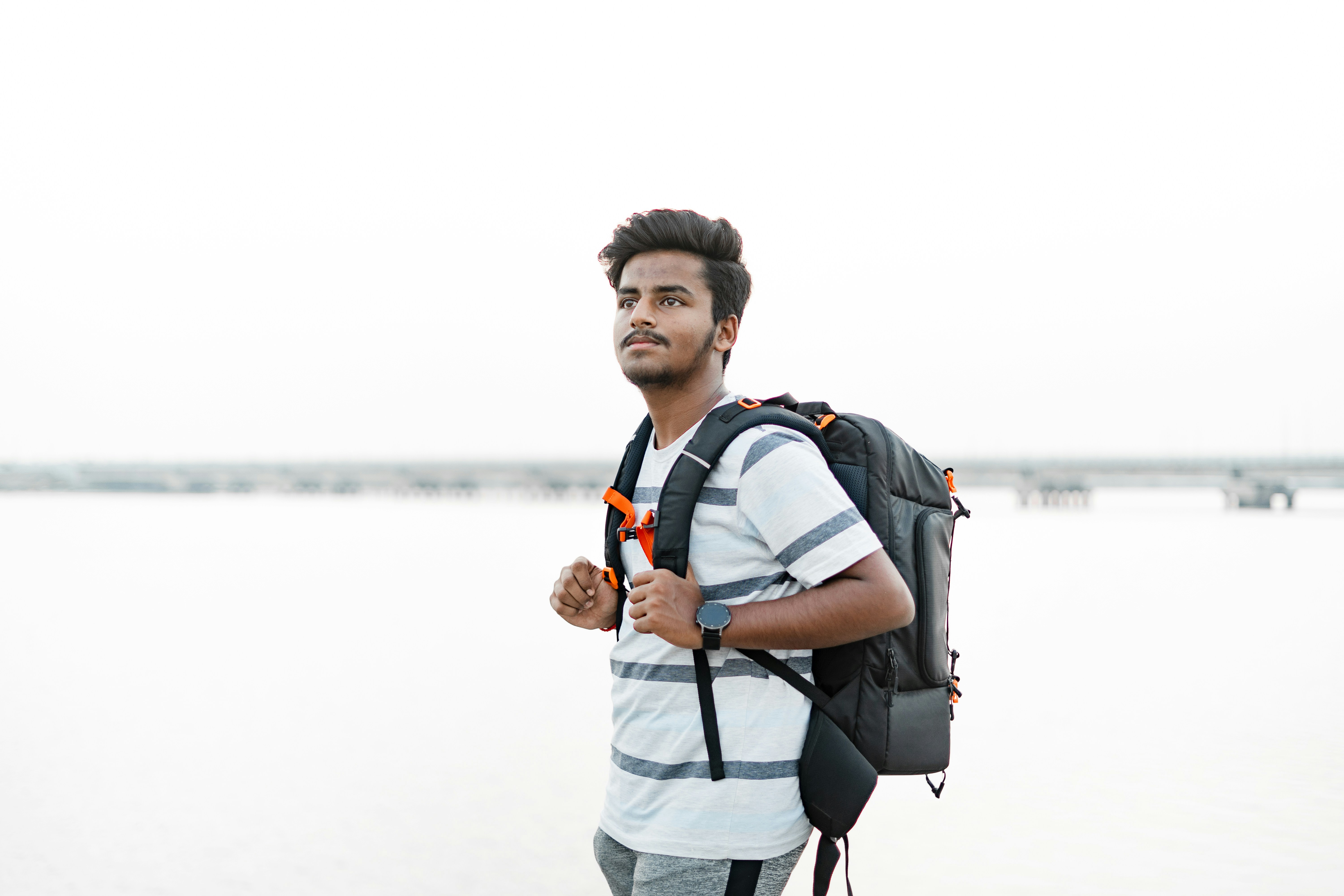 Person with backpack