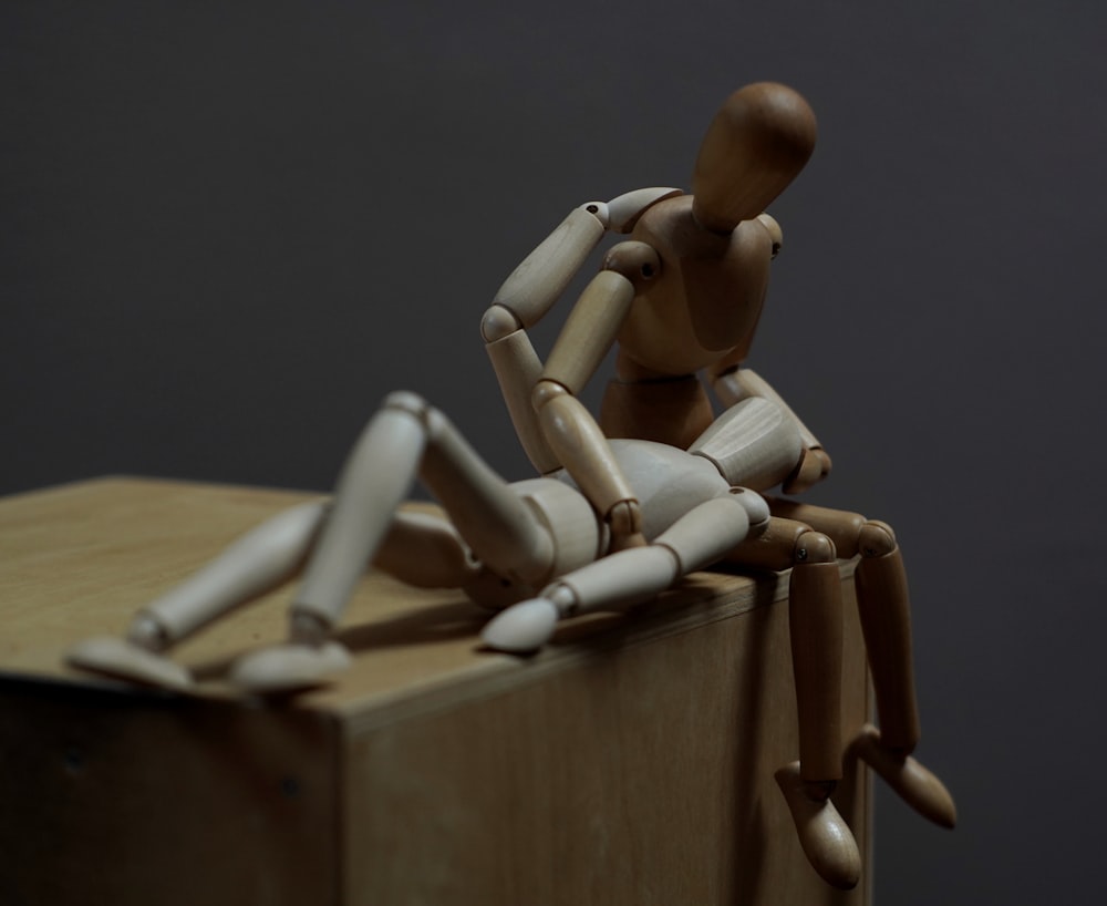 a wooden toy on a table