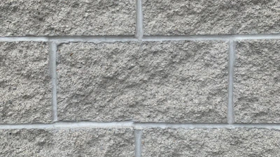 Close-up of the thick German concrete walls reinforced with railway rails inside the apartment.