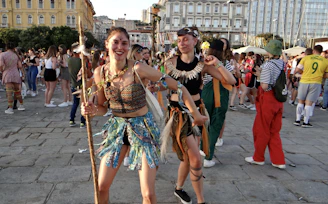 a group of people in garment