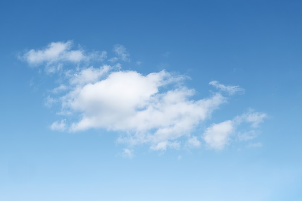 a blue sky with clouds