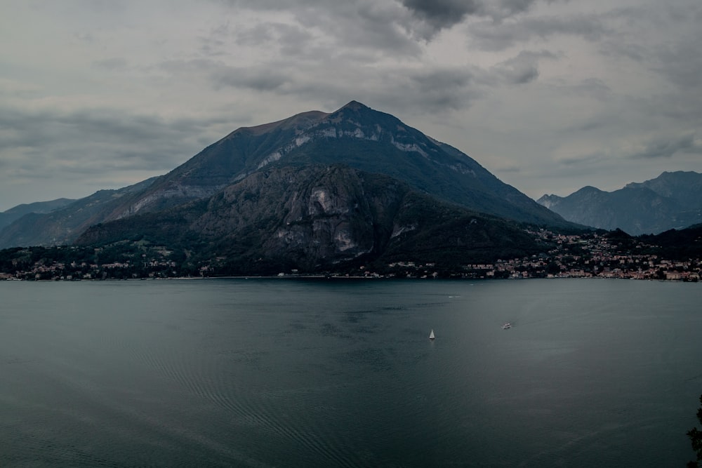 a mountain with snow on it