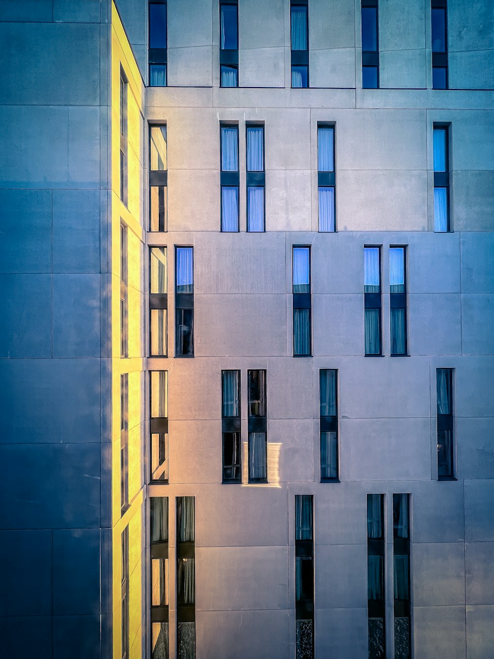 a building with many windows