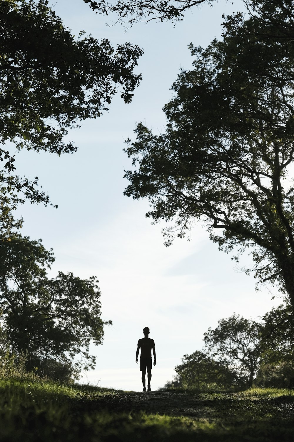 a person standing in a field