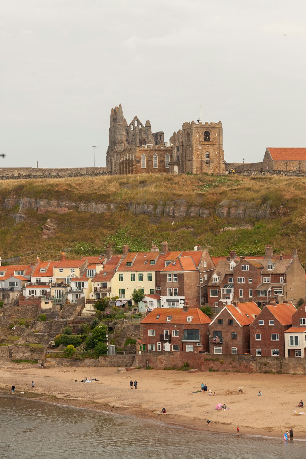 a castle on a hill