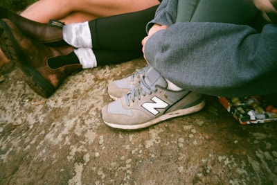 a pair of people's feet