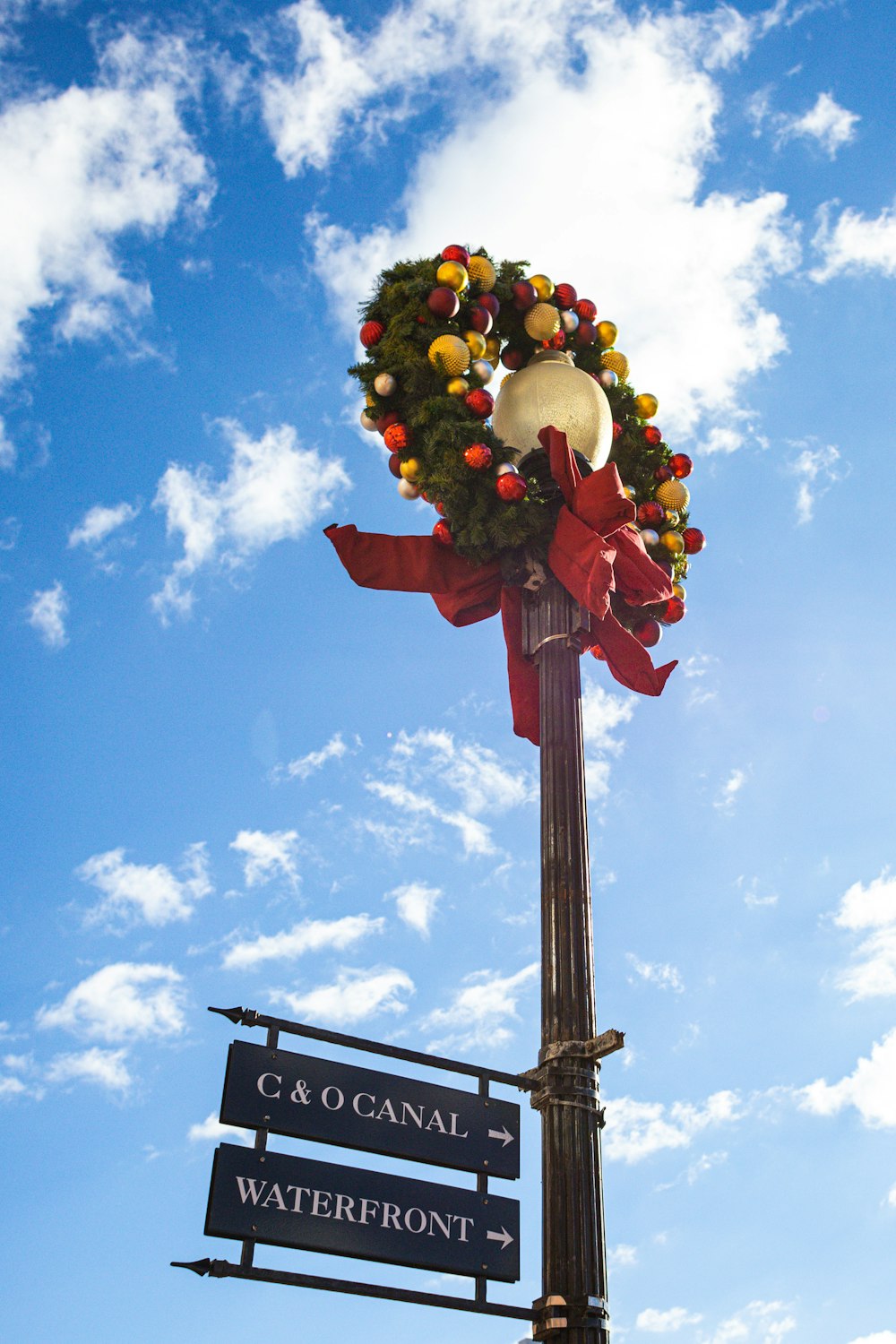 a pole with a sign on it