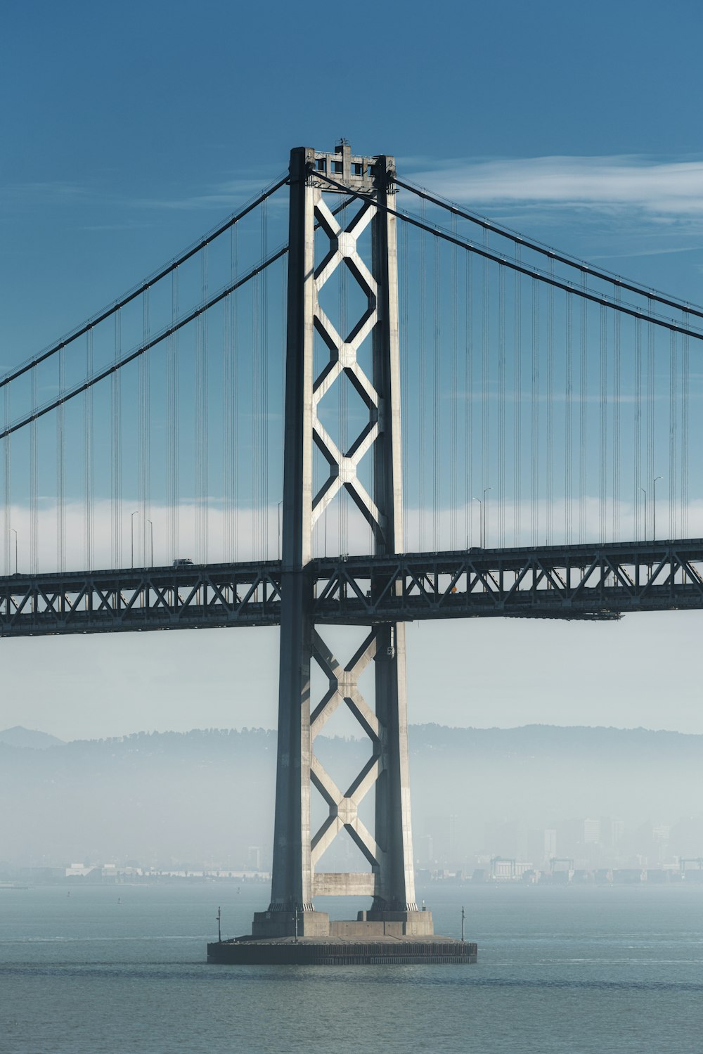 a large bridge over water