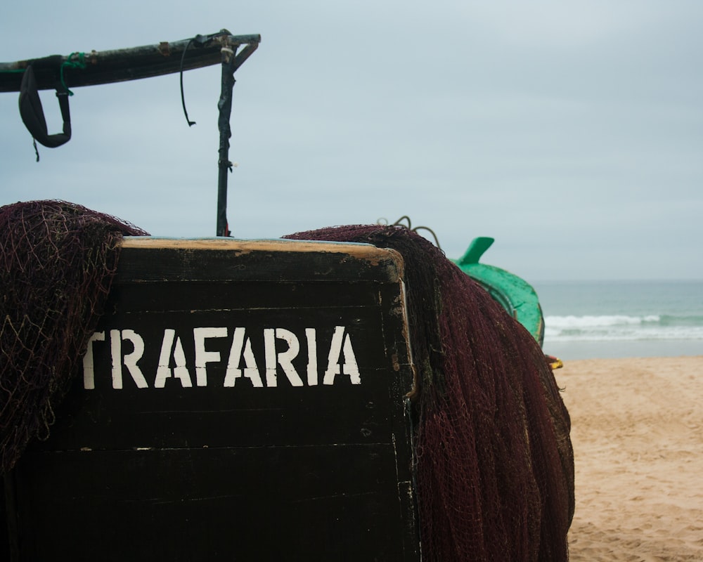 a boat on the beach