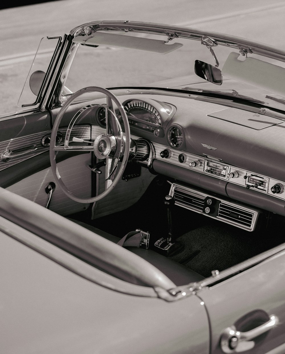 the interior of a car