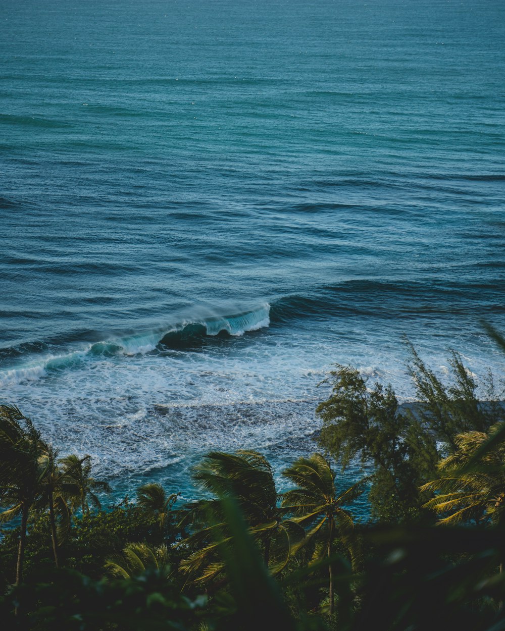 a rocky beach with waves crashing