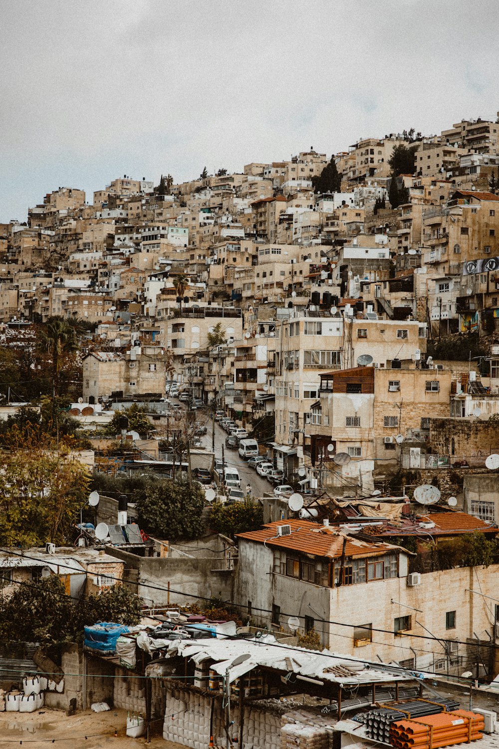 Fes with many buildings