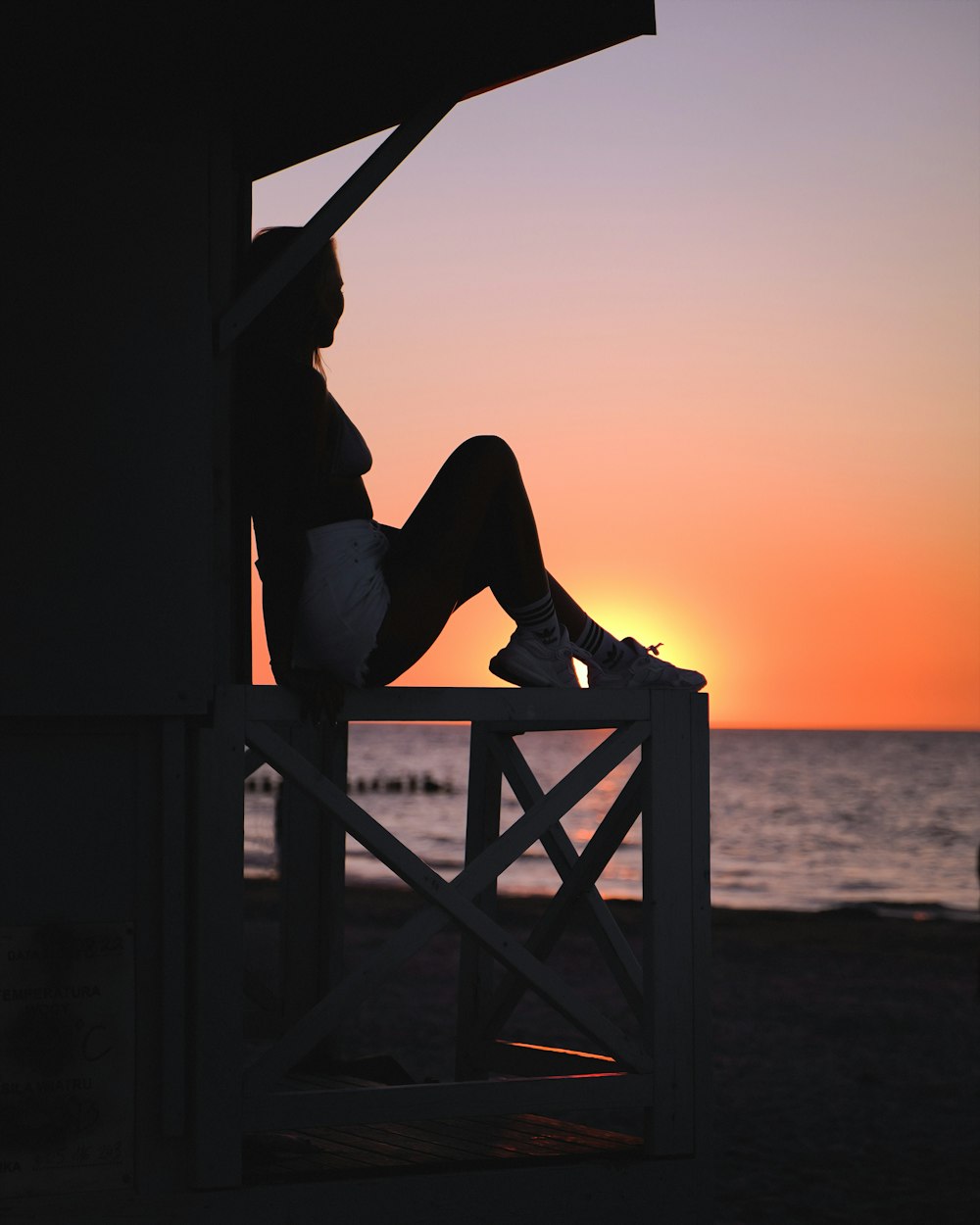 a person sitting on a bench